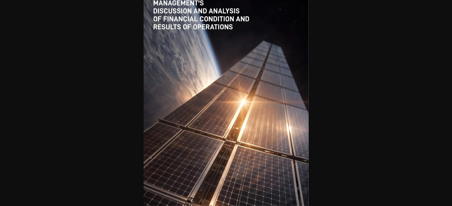 Satellite Starlink en orbite avec ses panneaux solaires déployés et la courbure terrestre visible - image de couverture MDA du S-1/A SpaceX